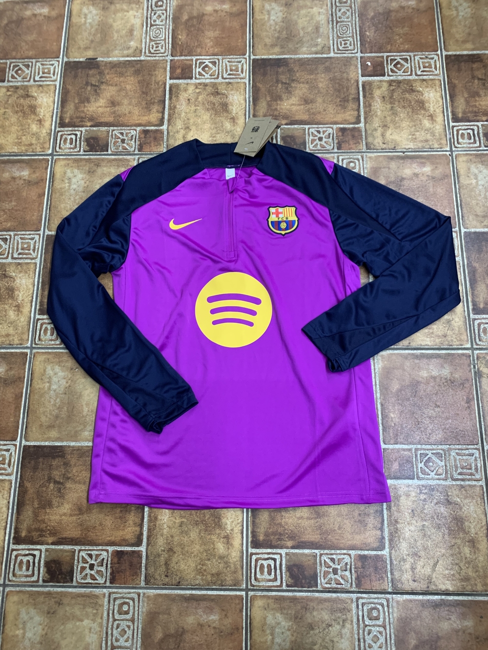 Nike FC Barcelona 2025/26 Long Sleeve Quarter Zip Training Jacket Size M